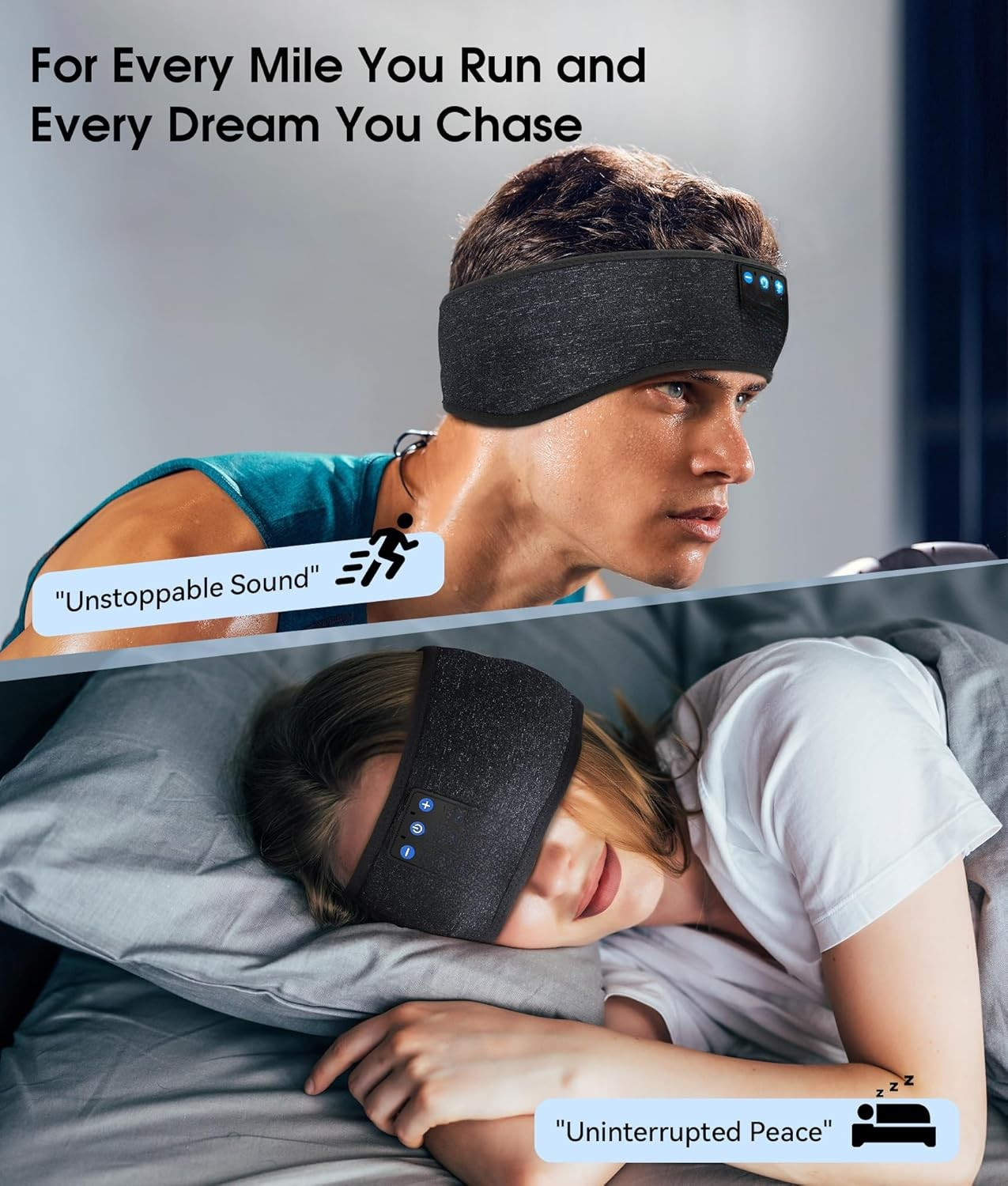 Fall Asleep Faster. Wake Up Refreshed. No Ear Pain. No Lost Earbuds. Just Pure Comfort